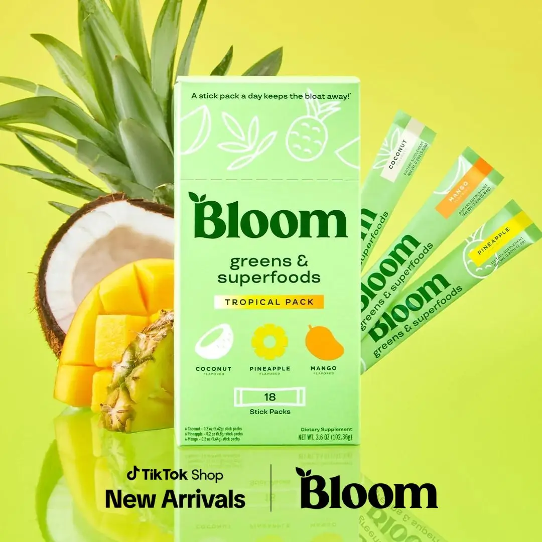 Bloom Nutrition Greens & Superfoods Tropical Pack (18 Sticks)