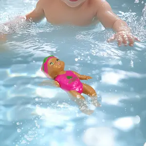 New Bath Toy Water Baby Doll, Summer Sensory Interactive Wind-Up Swimming Doll, Clockwork Toy for Kids, Fun Bathroom Playtime, Unisex Appeal, Durable Construction, Safety Assured