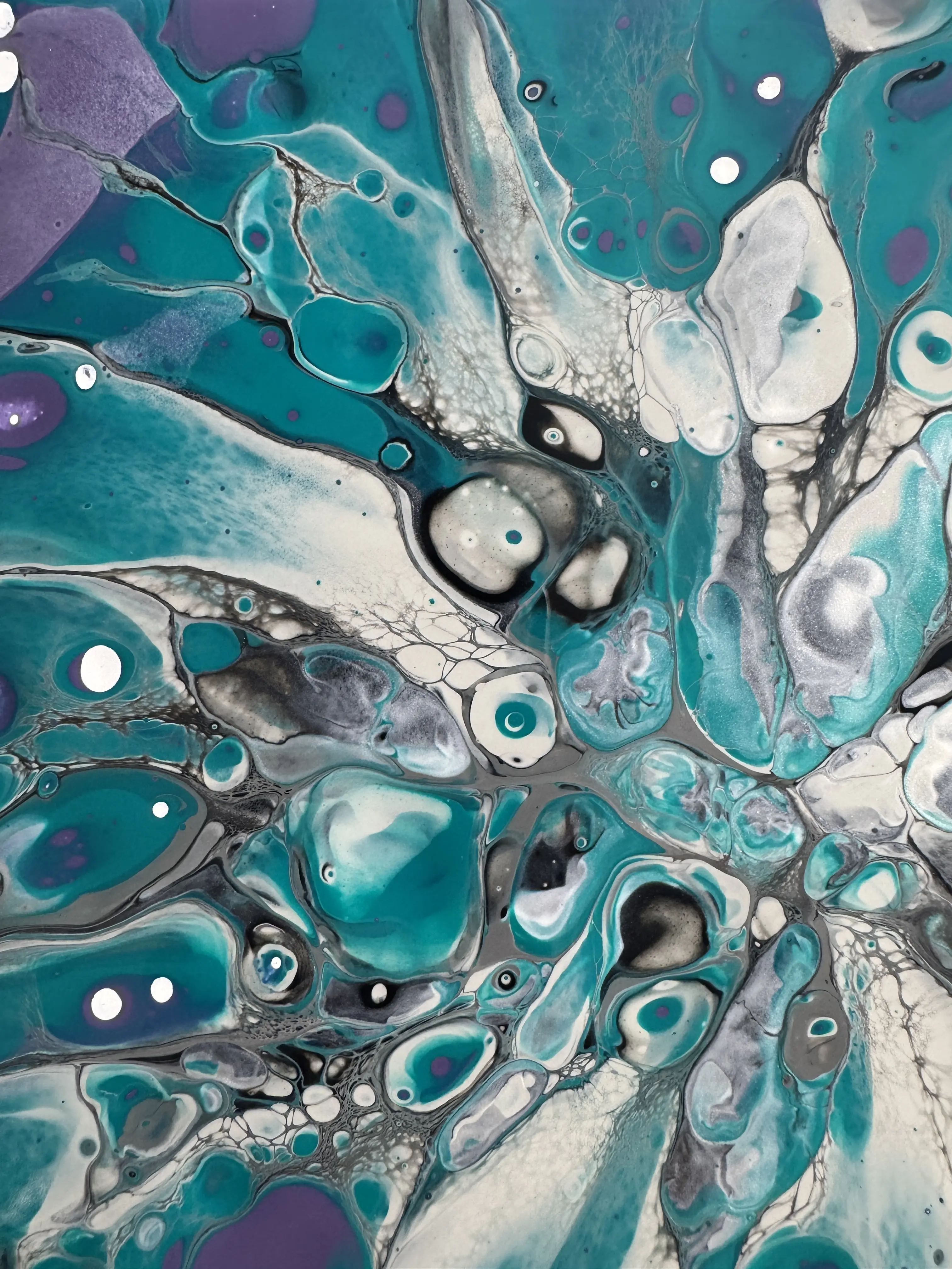 Custom Acrylic Painting – Handmade Fluid Art in Your Colors – With High-Gloss Finish
