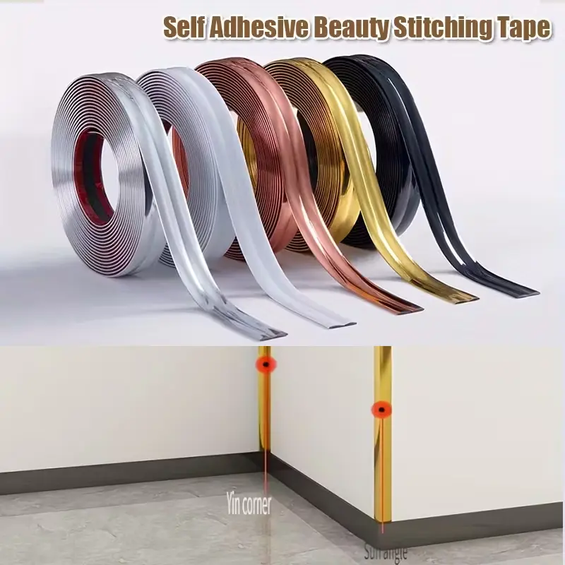1PC 118.11inch Wall Corner Self-adhesive Decorative Strip, Beautiful Seam Strip, Ceramic Tile Right Angle Protective Strip