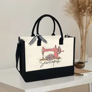 Sewing Tote Bag - Funny Sew Bag, Sewciopath Tote Bag, Sewing Lover Christmas Gifts, Quilter Gift, Sewing Xmas Gifts for Mom Grandma, Women Bag MLN2077TDH