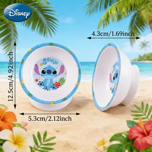 Stitch Officially Licensed Character Melamine Bowl Bowl With Cartoon Pattern Unbreakable Dinnerware Theme Party Tableware Kitchen Essentials 2Pcs Disney