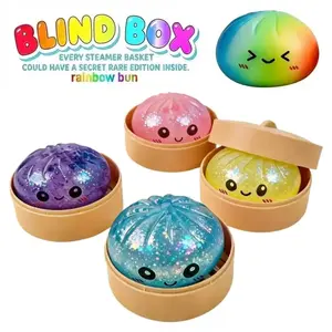 The Galaxy Expressive Big Dumpling Squishy - Blind Box, Mysecret Bun Fidget Toy, Soft TPR Material, Stress Relief, Unboxing Surprise,rare squishy Random Style per Pack.Perfect for graduation,Easter gifts, suitable for children to exchange gifts