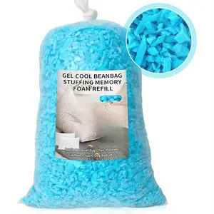 Bean Bag Filler Shredded Memory Foam – Soft Refill Stuffing for Pillows, Cushions, Dog Beds & Crafts (5/10/20/40LB)