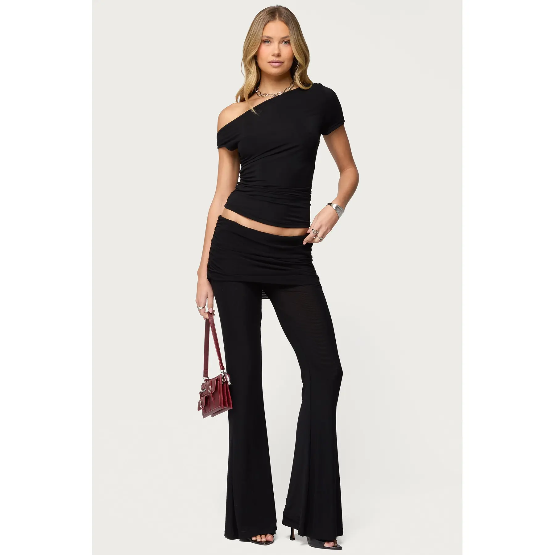 Halli Foldover Mini Skirt Pants Halli Foldover Mini Skirt Pants