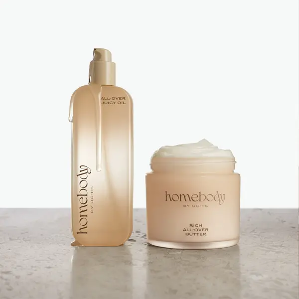Homebody by Uchis | Body Care – Hydrating Body Oil, Moisturizing Body Butter & Skincare Set with Hyaluronic Acid & Niacinamide (Wish You Roses)
