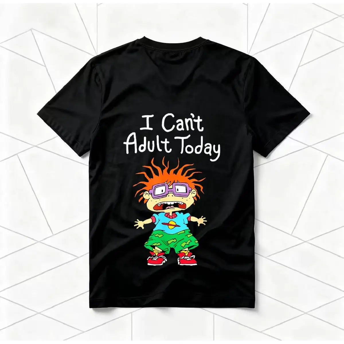 Unisex Rugrats Graphic T-Shirt, Soft Cotton Short-Sleeve Crewneck in a Comfy Relaxed Fit, 90s Retro Cartoon Pop Culture Streetwear, Classic, Shortsleeve, Breathable, Fabric, Round Neck