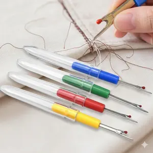 Ultra-Thin Precision Stitch Ripper: Ergonomic Anti-Slip Grip, Durable Multi-Function Sewing Tool for DIy crafting, Quilting & Home Tailoring - Essential Scissors & Thread Cutter Accessory.
