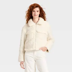 Women's Faux Shearling Jacket - Universal Thread Women's Faux Shearling Jacket - Universal Thread