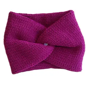 Fuchsia Knit Headband - Keep Your Ears Warm in Style with This Fashionable Accessory