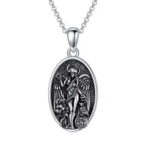 YFN Lilith Necklace 925 Sterling Silver Lilith Sigil Necklace Pagan Witchcraft Jewelry Birthday Mothers Day Gifts for Women