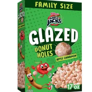 Kellogg's Apple Jacks Apple Cinnamon Glazed Donut breakfast cereal