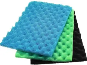 Aquarium Bio Sponge Foam Filter Media Pad Cut-to-fit for Fish Tank Sump Pond 17" x 11" x 1/2" to 1"