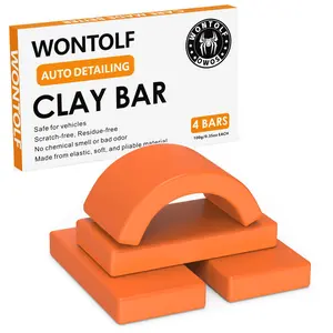 Car Clay Bars Auto Detailing 4 Pcs Premium Grade Magic Clay Bar Kit Car Detailing Kit with Washing and Adsorption Capacity for Car Detailing Car Wash Clean 4x100g