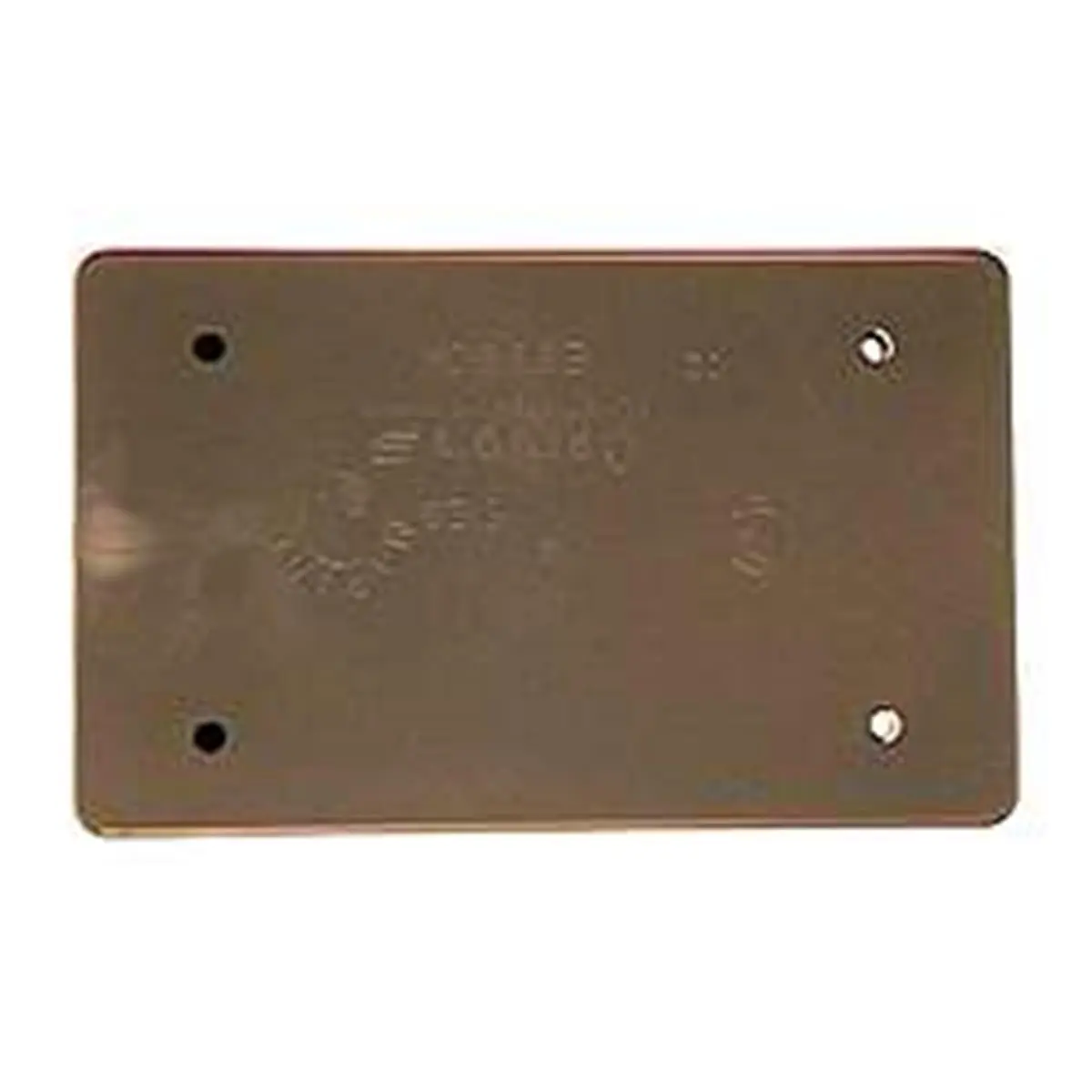 Carlon Single-Gang Blank Electrical Box Cover - 0.45 x 6.25 x 4, Includes Gasket, Brass Parts, Screws for Compatible Electrical Boxes