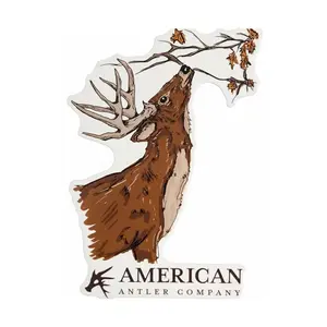 Buck Scrape Sticker, Laptop Water Bottle Decal Sticker