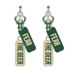 Pro Specialities Group Milwaukee Bucks 3 Charm Earrings