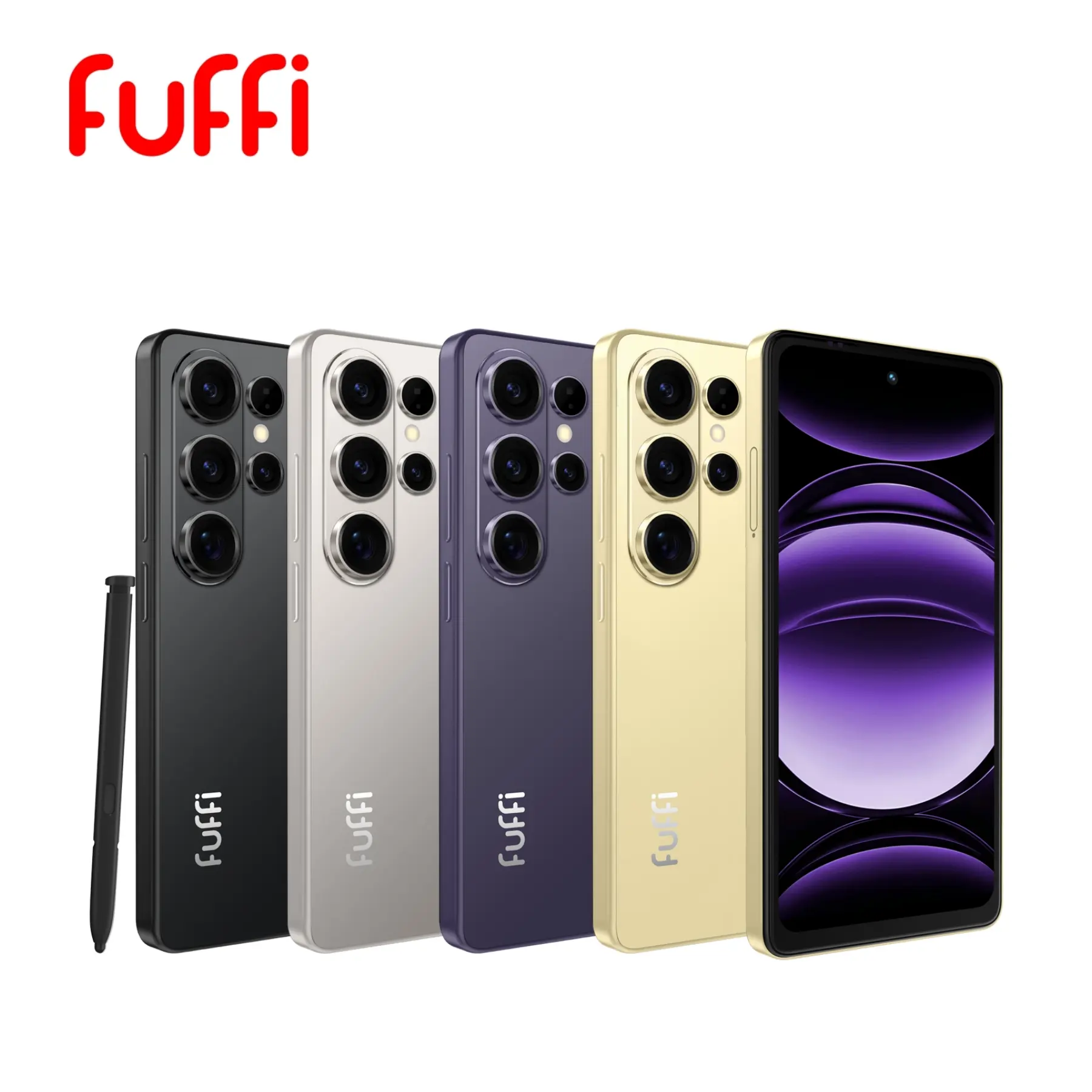 FUFFI - Smartphone with a 5.5-inch screen, 4GB RAM + 32GB/64GB ROM, global 4G network, dual SIM dual standby, 5MP + 13MP pixels, metal integrated frame, equipped with an electronic pen and a hanging strap protective case.