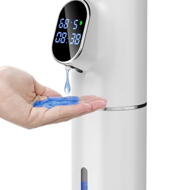 Wladipw Automatic Soap Dispenser Touchless Auto Foaming Hand Soap Rechargeable Electric Hands Free Modern Smart Dish Foam Soap Dispensers for Bathroom and Kitchen Foam White