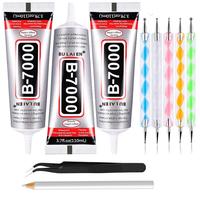 3pcs glue（110ml each one)  with tools set