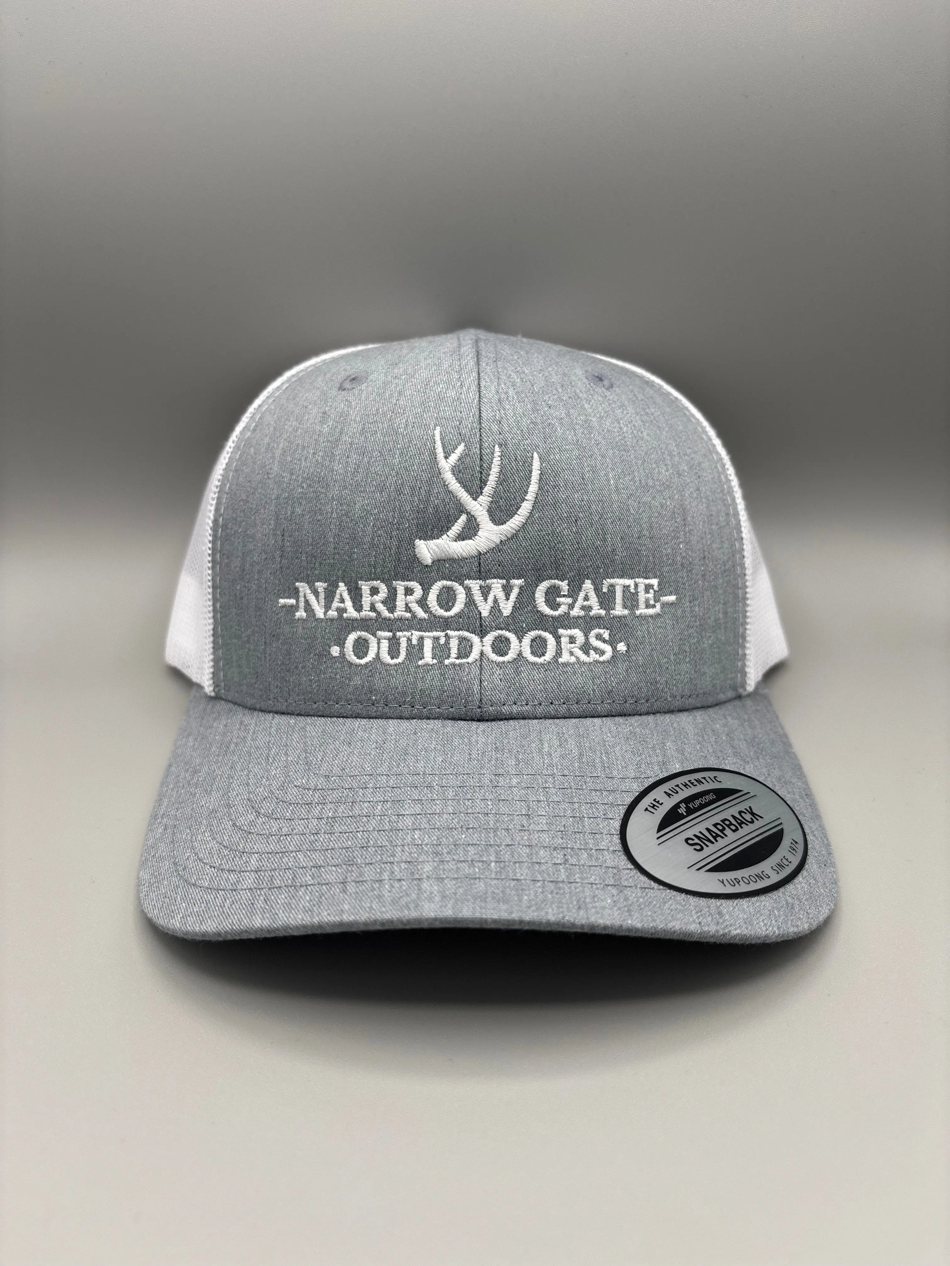 Narrow Gate Outdoors Shed Hunter Classic Trucker Hat - Yupoong Trucker Style 5 Panel Snapback with Mesh Back - 2 Color Options