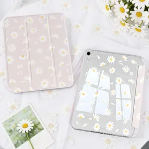 for Case for iPad Compatible for iPad 7th/8th Gen, 10.2" (A16), Air 2024, Pro 2024, 11" M2/M4 Tablet - Pink Daisy Flower Tablet Cover with Stand, Auto Sleep/Wake, Lightweight Back Cover - & Everyday Use