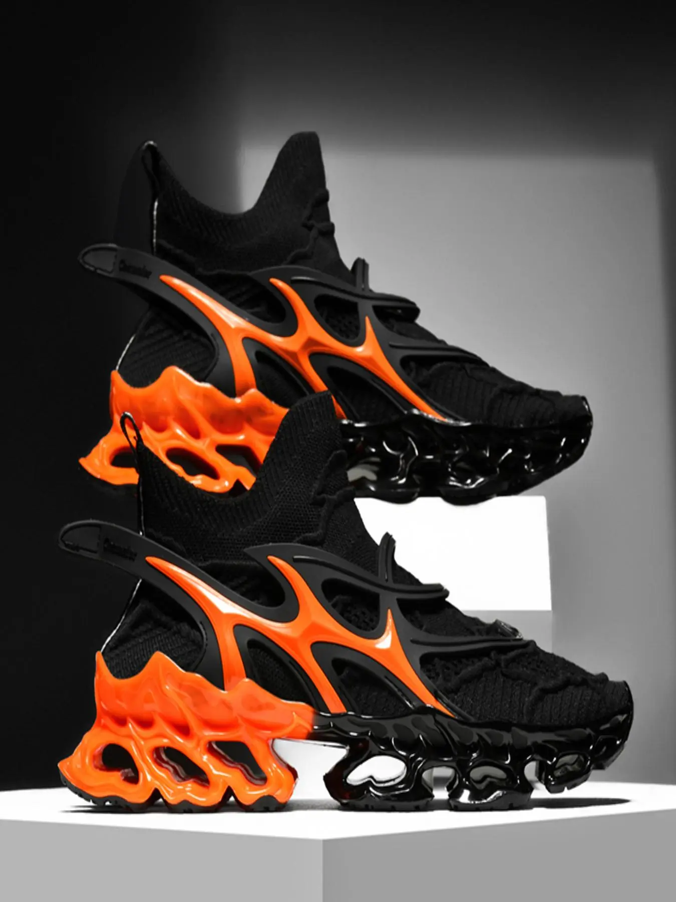Men's Fashionable Patchwork Design Sneakers, Casual Breathable Comfortable Sports Running Shoes, Male All-match Round Toe Shoes for Daily Wear