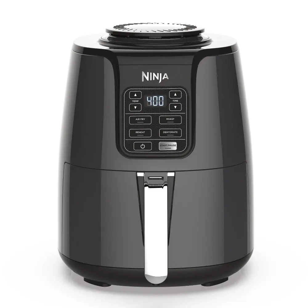 Ninja 4qt Air Fryer - Black AF101: Stainless Steel 1550W Digital Control Dishwasher-Safe