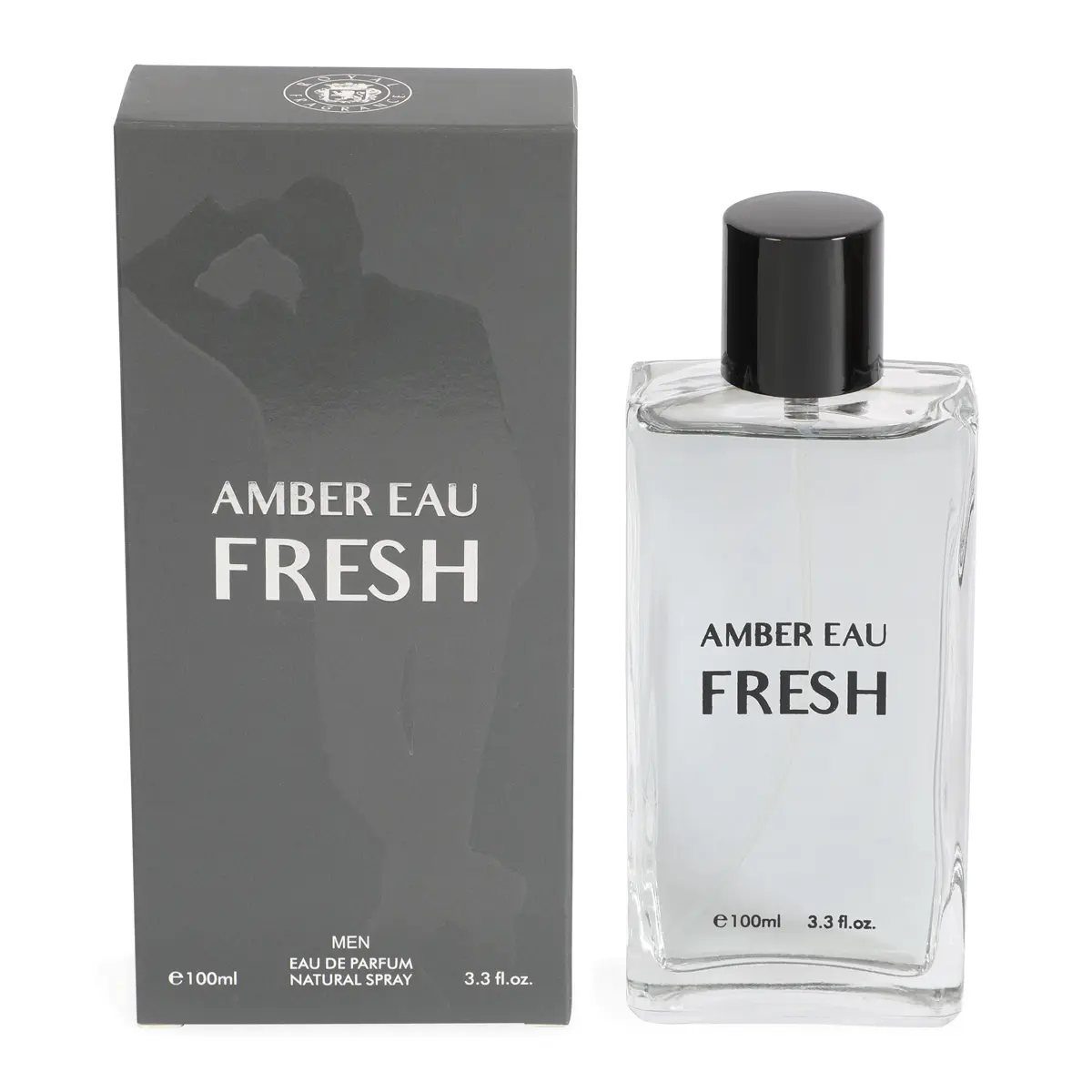Amber Eau Fresh Spray Cologne Eau de Parfum for Men 100ml/3.3fl.oz. - Men's Fragrance