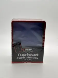 BCW 3X4 RED BORDER Toploaders 35pt 1 Pack of 25 for Standard Sized Cards Sports Cards Grading Sports Cards Grading (148914)