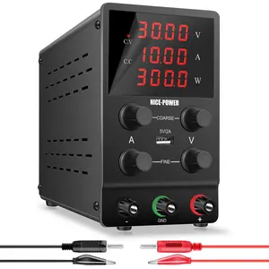 Adjustable 30v 10a Dc Lab Power Supply, Stable Regulator with USB Charging Port for DIY Projects, Essential Tool for Electronics Enthusiasts