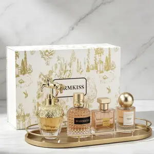 WARMKISS Free Party Perfume Gift Set | 4-piece large-capacity set (50ml+30ml*2+25ml) | From sweet girliness and gentle floral scents to cool, unisex woody aromas, all covered | curations good scent | Long-lasting fragrance | women's perfume