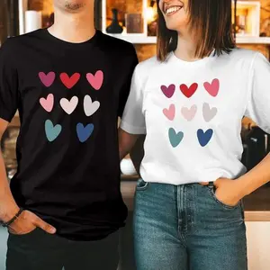 TSHIRT CANDY HEARTS Valentine's Day Shirt Heart Love Saint Valentine Tops