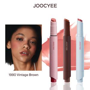 JOOCYEE Velvet Rouge, Matte Lipstick, Blur, Smooth, Non-Smudging, Transfer-Proof, Non-Drying, Long-Lasting, Lightweight, 2-in-1 Lip & Cheek, Waterproof, Beginner-Friendly, Non-Stick Cup, Makeup, Cosmetic, Summervibes,Summerwins