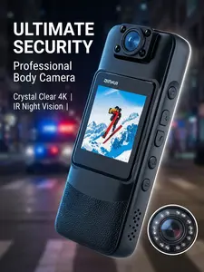 Cop Bodycam 1080P Ultra Wide-Angle & Night Vision | Waterproof Wearable Camera for Delivery & Drivers | Long Battery Personal Dashcam for Riding | Heavy-Duty Clip for Personal Protection