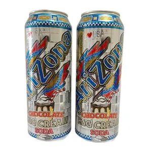 Arizona Special Edition Chocolate Egg Cream Soda 2 Pack 22 Fl Oz Cans Refreshing Drink