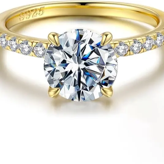 2ct Hidden Halo Engagement Ring Gold