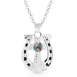 Montana Silversmiths® Sole to Soul Horseshoe Cross Necklace NC5014