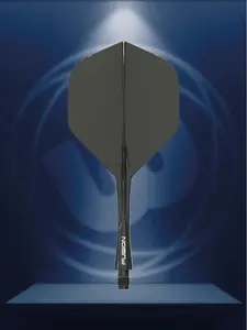 Winmau Fusion Integrated Flight & Shaft Dark Black Intermediate