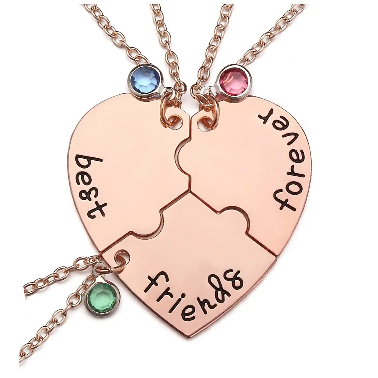 Rose gold three in one necklace (electro