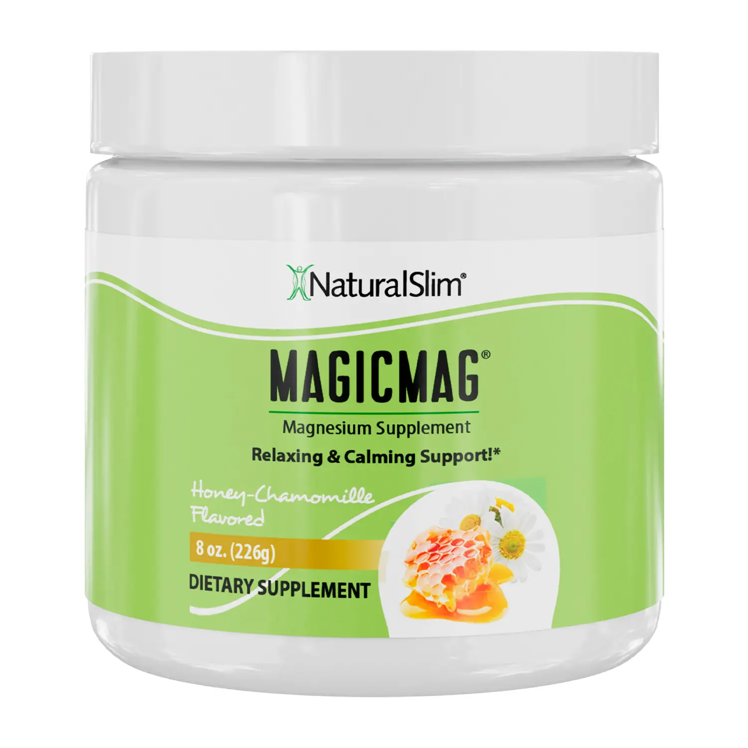 MagicMag Honey-Chamomile | Magnesium Supplement | Relaxing and Calming Support Healthcare Dietary Calcium Muscle natural antioxidant