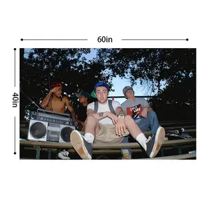 Rapper Poster Flag Tapestry, 3x5 Feet, Funny Polyester Tapestry,Wall Decor for Outdoor, Garden, College Dorm, Room n Decorative Hanging room decor valentine's gift for bfwall decor flags