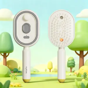 2026 New Electric steam Brush for Hair,Rechargeable Anti-Static Steam Straighteners for Hair,Portable Detangling Steam Brush for Short Hair,Reduce Frizz,Nourishes Hairs,Anti-Static