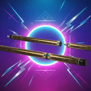 EVO Pegasus Jump Cue - Sandglow | 3-Piece Balance, Glass Fiber Shaft, Brown Bakelite Tip, Ultra-Stiff Mini 3/8-8 Joint, 11–12 oz