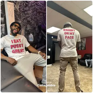 I Eat Great Squirt Face Cotton Short Sleeve T-Shirt - Men's Top with Text Design - Menswear Love Tshirt