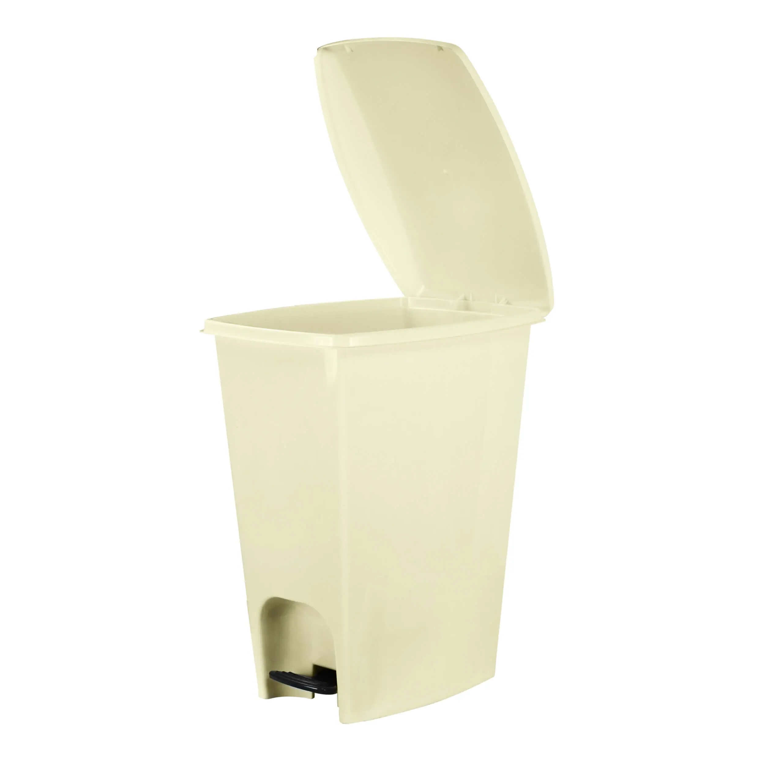 Compac Home Always Fresh Ivory Step Trash Can, 6 Gallon for Office, Bathroom, Dorm, Kitchen, Laundry Room