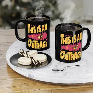 This Is An Outrage Mug, New Achievement Coffee Mug, Dungeon Crawl, LitRPG Scifi Fantasy, Booktok Merch, Bookish Gift, Donut Princess Bookclub Gift, Bookworm