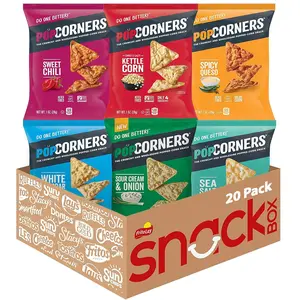 PopCorners Popped Corn Snacks Sampler Pack Gluten Free, 1oz (20 Count)