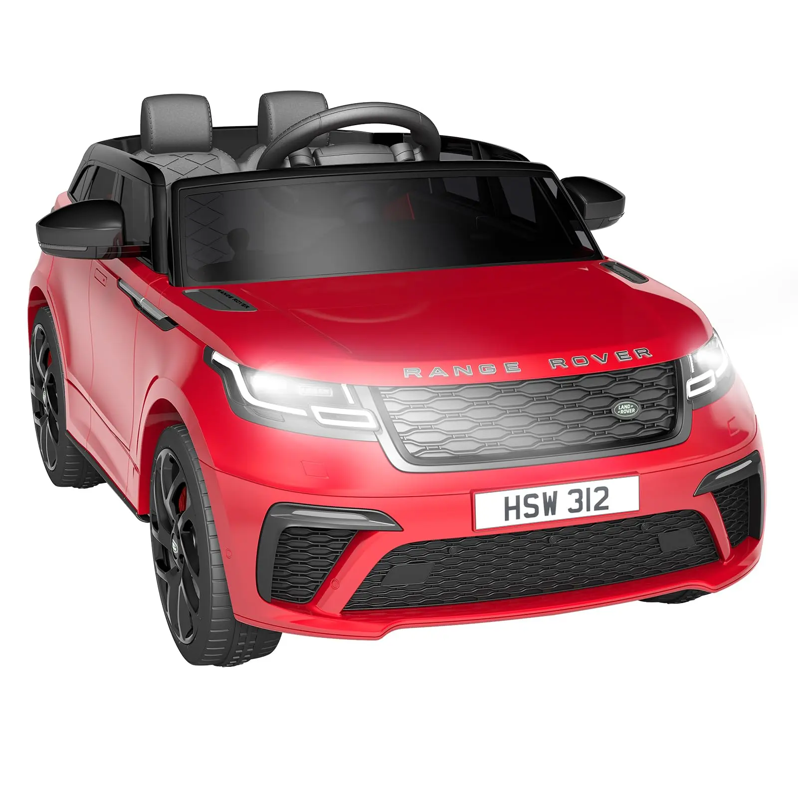 GARVEE 12V Kids' Electric Ride-On Car with Ride on Wheels - Bluetooth Remote Control, LED Lights, Soft Start, Swing Mode, Dual Controls, Safety Belt, ASTM Certified Indoor/Outdoor Toy, Ideal Gift for 3-4 Years Olds' Birthdays