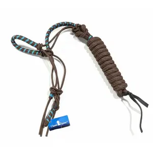 Classic Equine Two-Tone Rope Halter with 8' Lead
